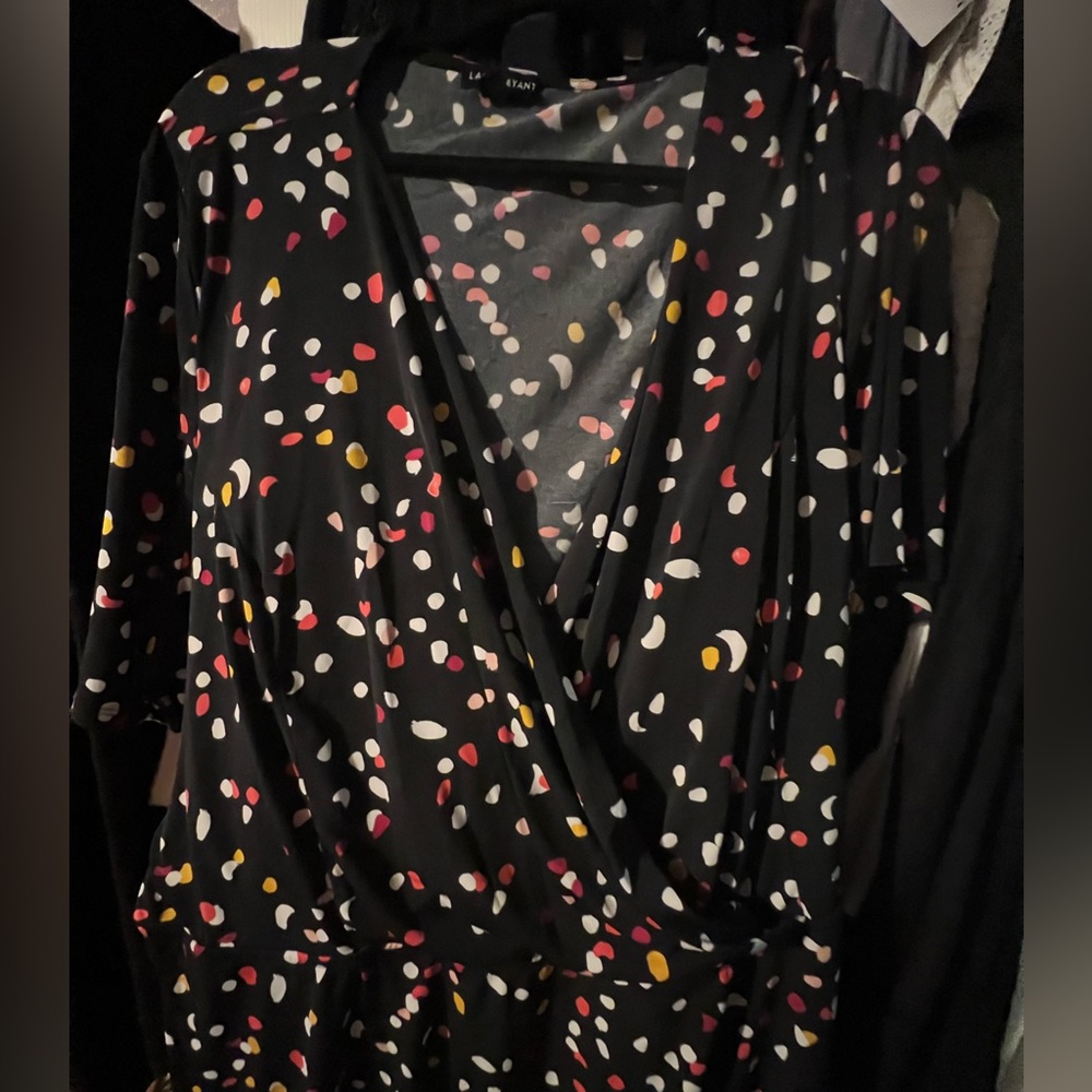 Lane Bryant, crossover top with waist tie, size 26/28